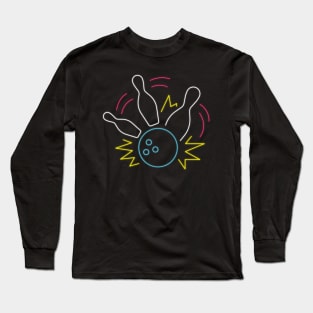 Bowling - Colored Long Sleeve T-Shirt